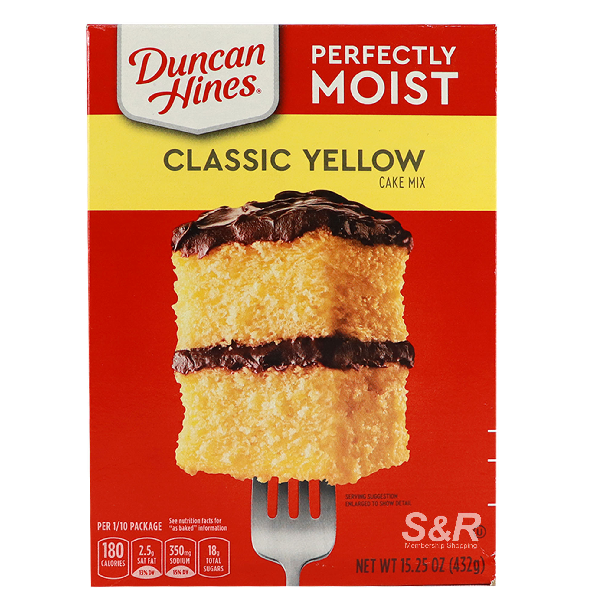 Duncan Hines Perfectly Moist Classic Yellow Cake Mix 432g